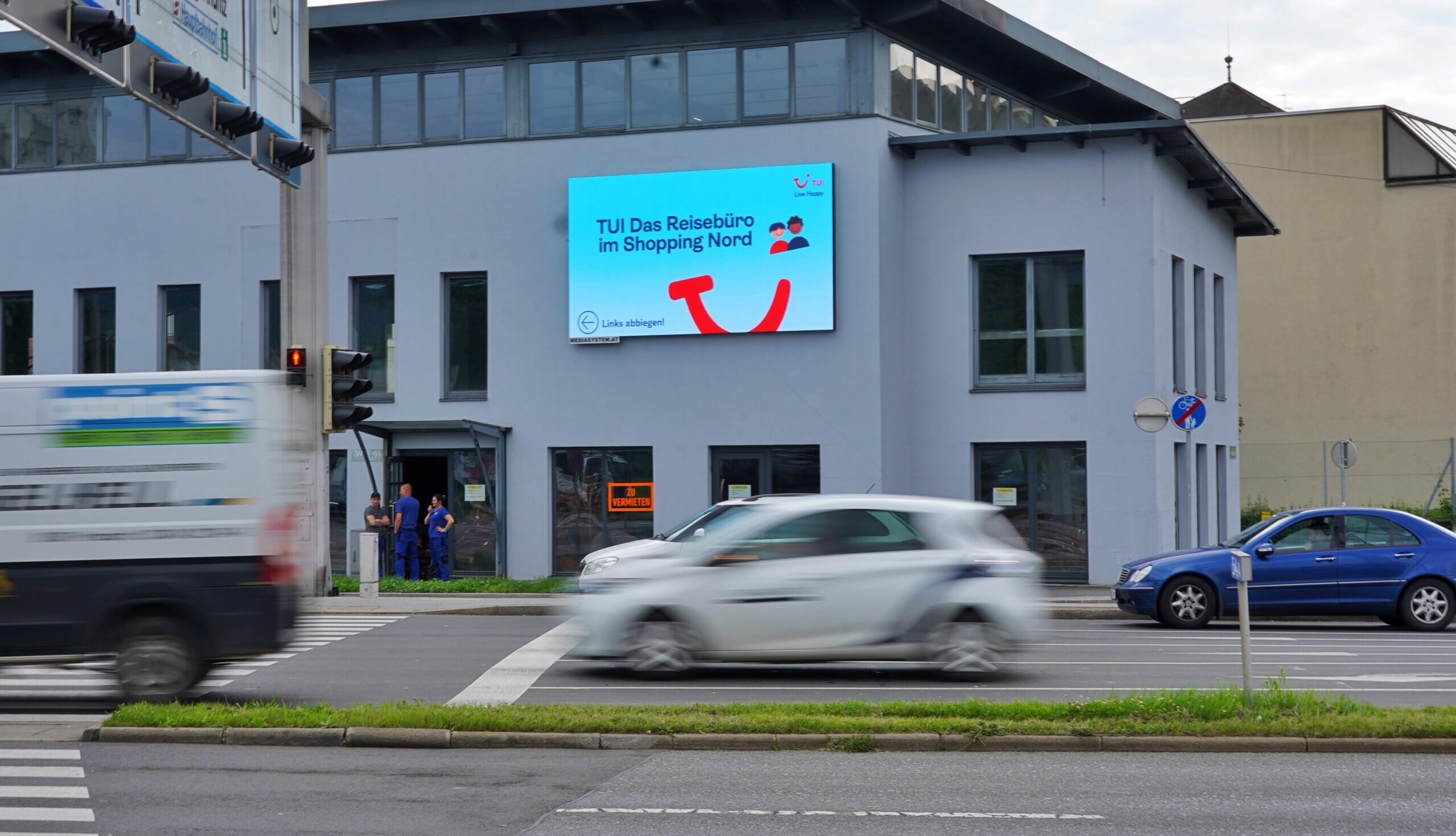 TUI Kampagne auf Popp Vision LED-Wall (DOOH) in Graz